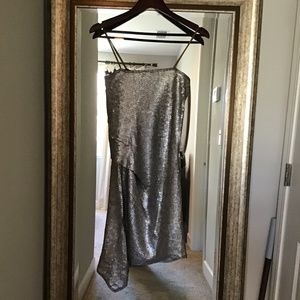 Rachel Roy Muted silver sequenced dress